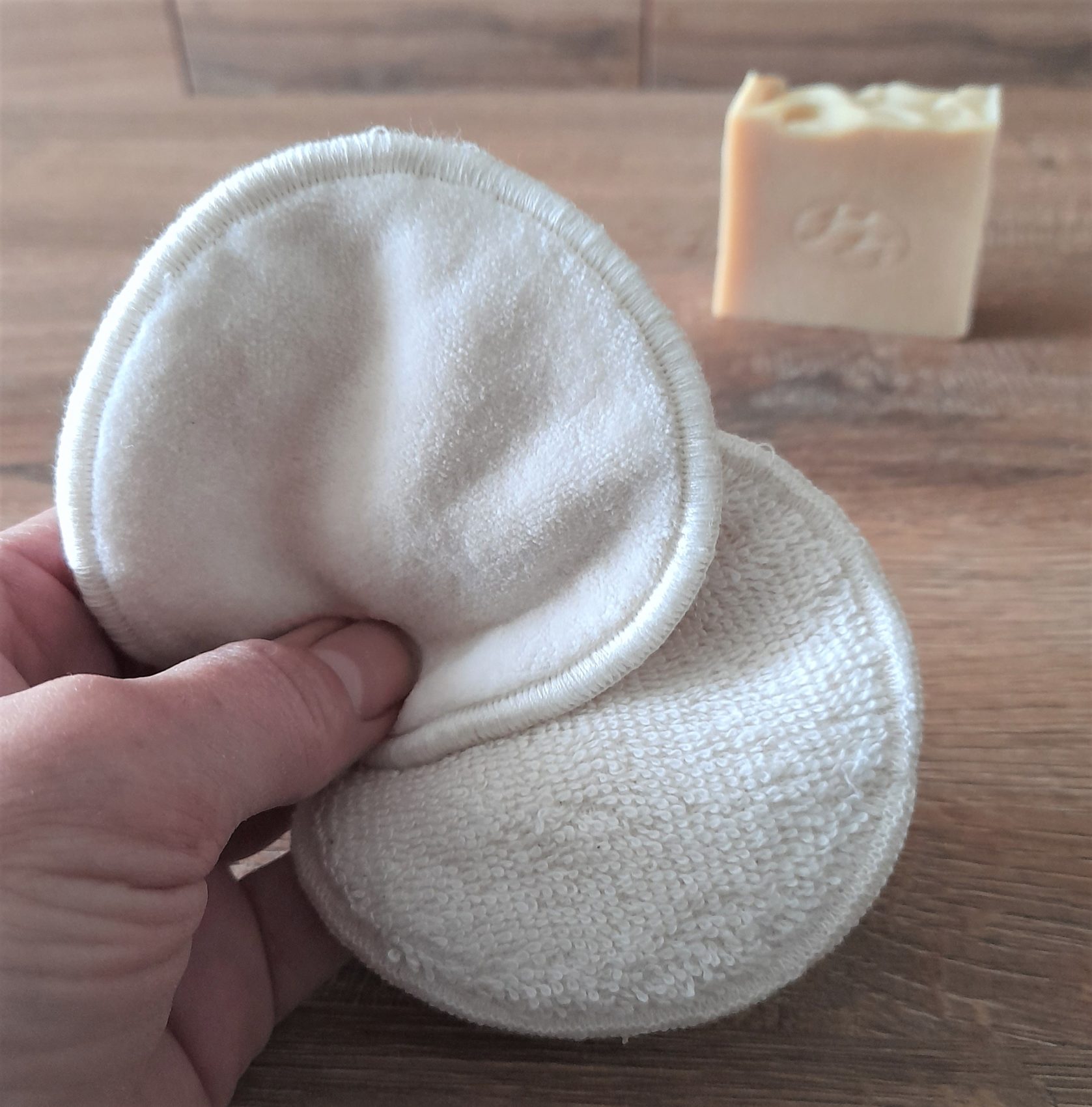 kozmetický tampón z biobavlny - prateľný kozmetický tampón z biobavlny - prateľný
